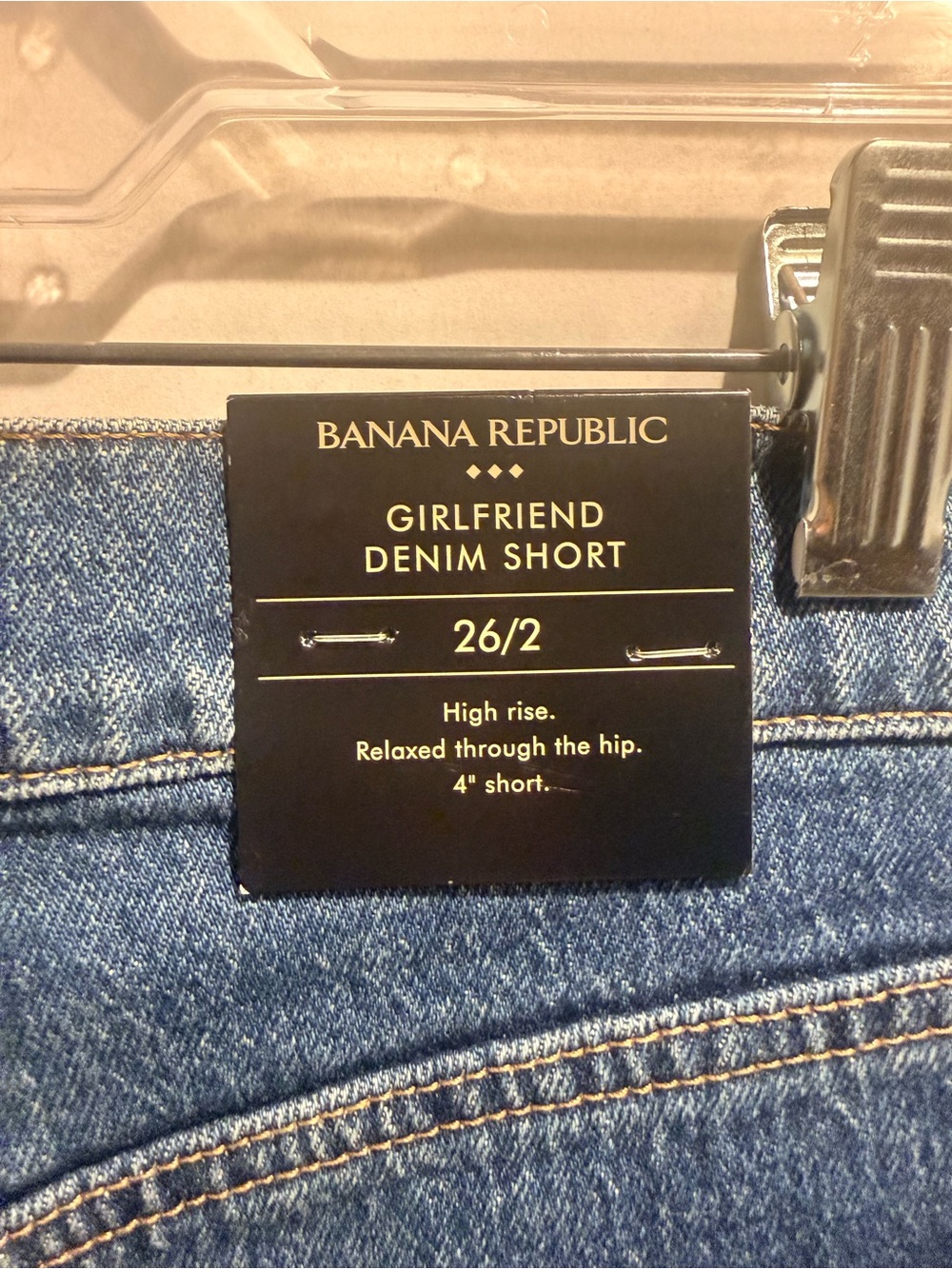 Banana Republic Jean Shorts Womens 2 High Rise Girlfriend - Picture 6 of 6